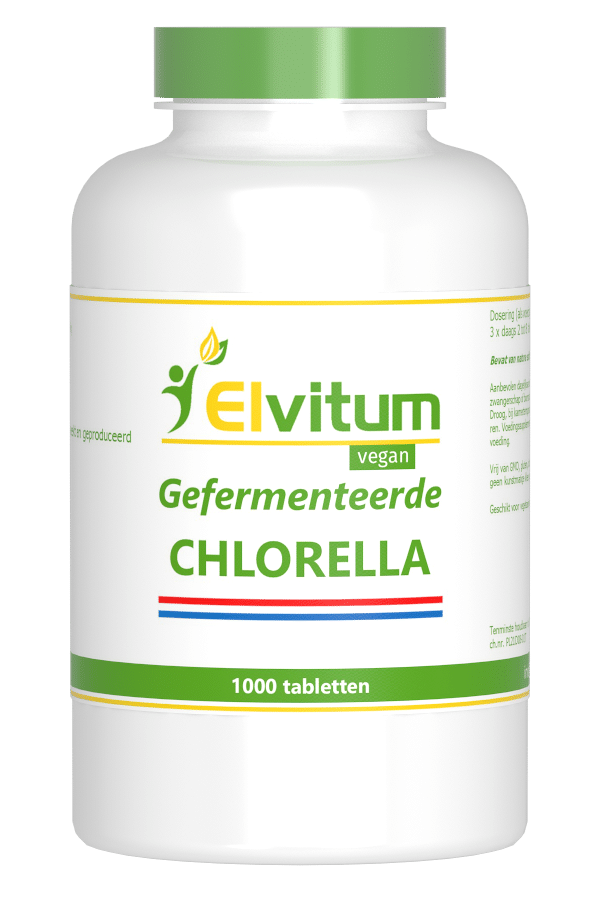 Chlorella 250mg Nederlands 1000 tabletten Elvitaal/elvitum
