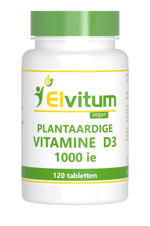 Vitamine D3 1000IE vegan 120 tabletten Elvitaal/elvitum