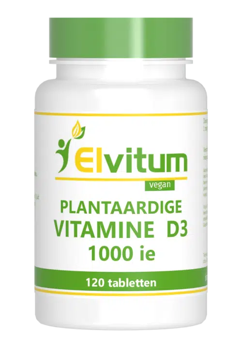 Vitamine D3 1000IE vegan 120 tabletten Elvitaal/elvitum
