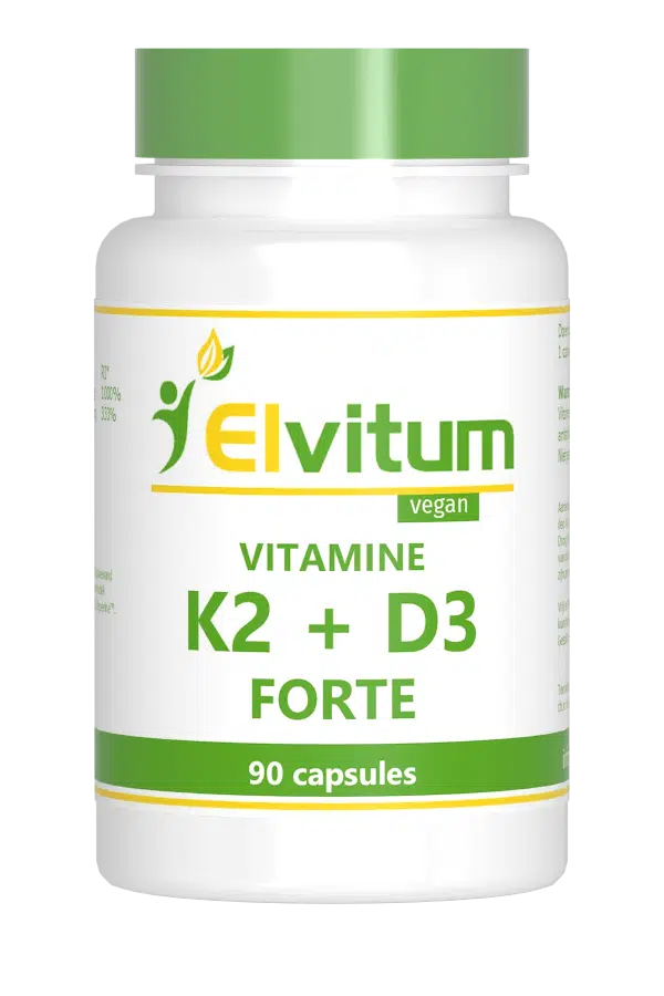Vitamine K2 + D3 forte 90 vegi-caps Elvitaal/elvitum