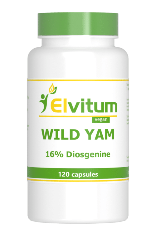 Wild Yam 100mg 16% diosgenine 120 capsules Elvitaal/elvitum