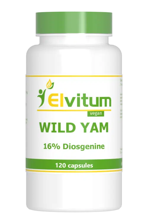 Wild Yam 100mg 16% diosgenine 120 capsules Elvitaal/elvitum
