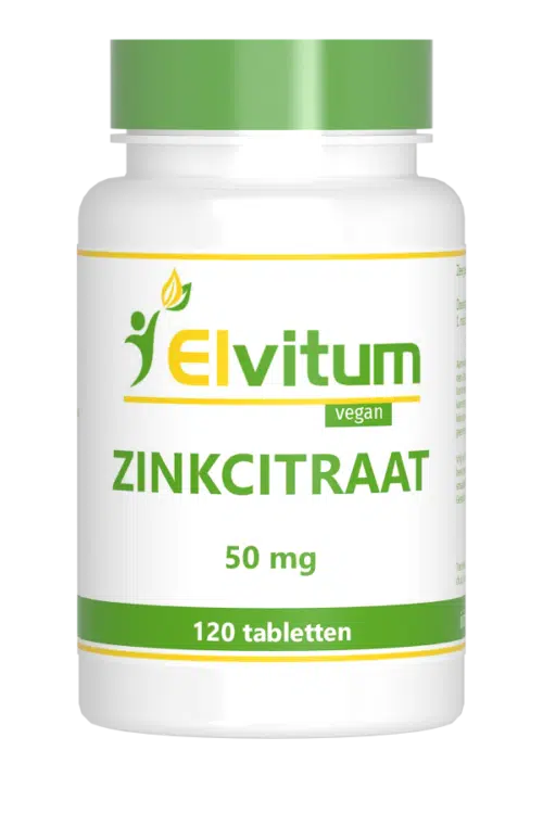 Zink citraat 50mg 120 stuks Elvitaal/elvitum