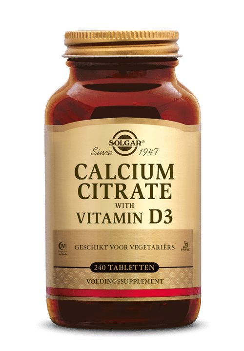 Calcium Citrate with Vitamin D-3 240 tabletten Solgar