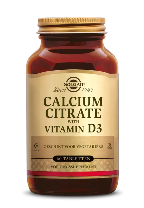Calcium Citrate with Vitamin D-3 60 tabletten Solgar