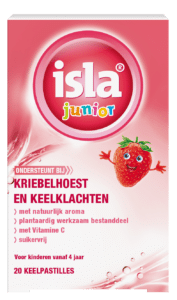 Isla Junior keelpastilles aardbei 20 tabletten