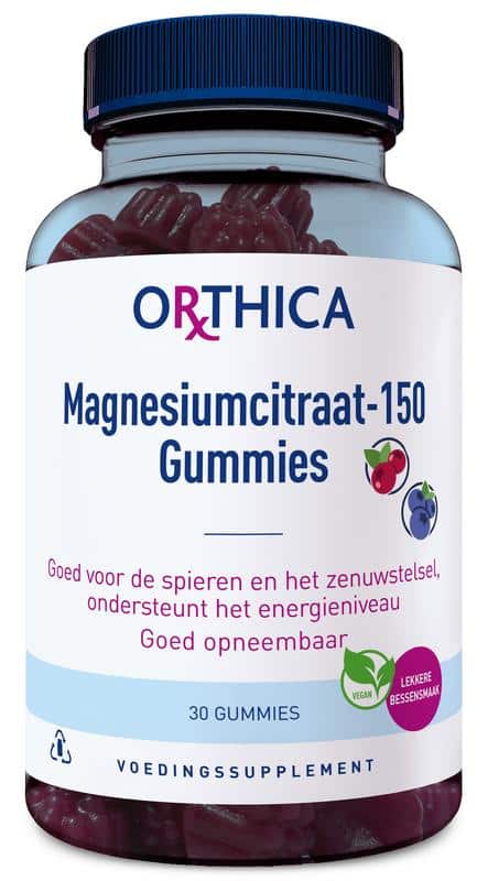 Magnesiumcitraat 150 gummies 30stuks Orthica