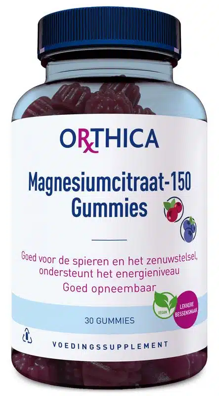 Magnesiumcitraat 150 gummies 30stuks Orthica