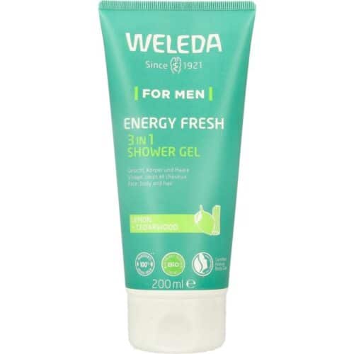 Men energy fresh douchegel 3-in-1 200 ml Weleda