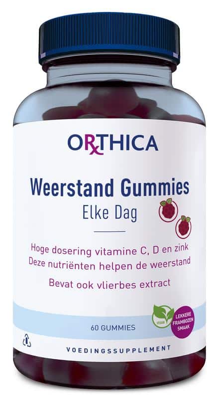 Weerstand gummies elke dag 60 stuks Orthica