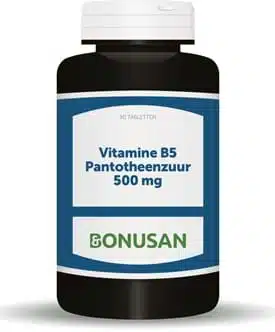Vitamine B5 500 pantotheenzuur 90 Capsules Bonusan