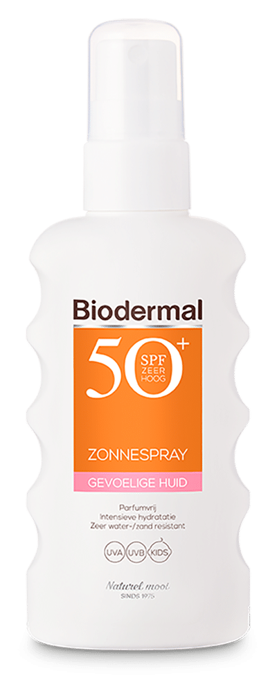Zonnespray SPF50+ gevoelige huid 175 ml Biodermal