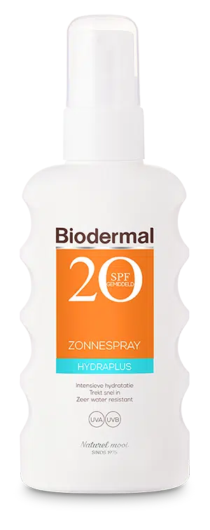 Zonnespray hydraplus SPF20 175 ml Biodermal