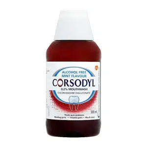 Corsodyl mondspoeling Alcohol-Free Mint 300 ml