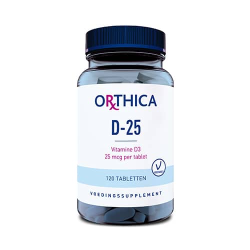 Vitamine D-25 120 tabletten Orthica