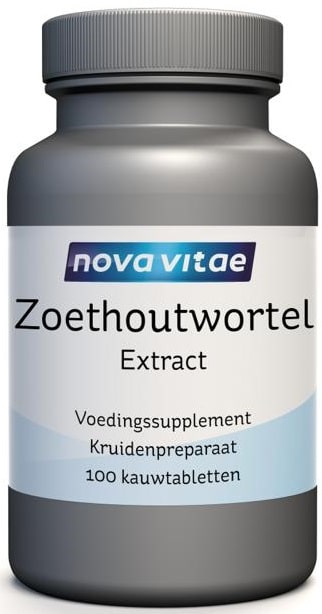 Zoethoutwortel extract DGL 100 tabletten Nova Vitae
