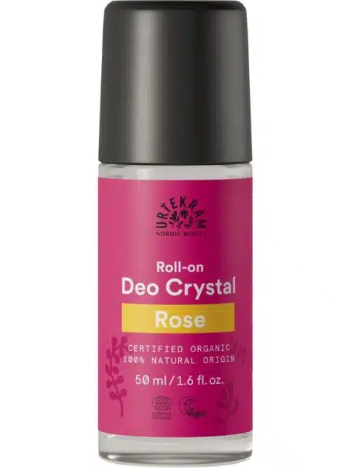 Deodorant crystal roll on rozen 50 ml Urtekram