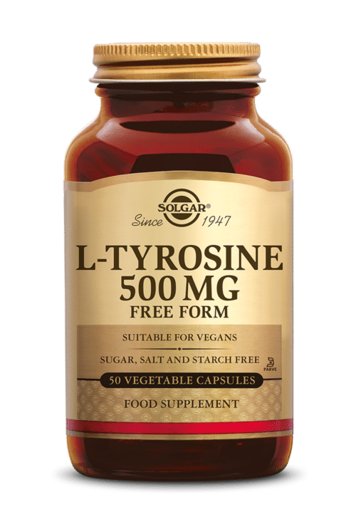 L-Tyrosine 500 mg 50 plantaardige capsules Solgar