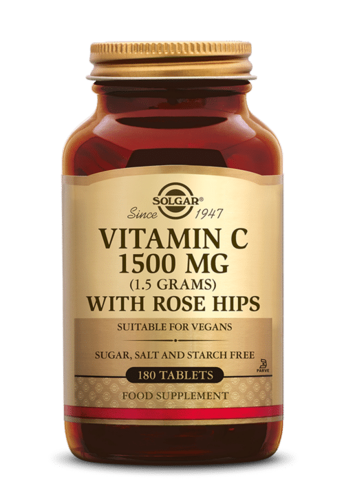 Vitamin C with Rose Hips 1500 mg 180 tabletten Solgar