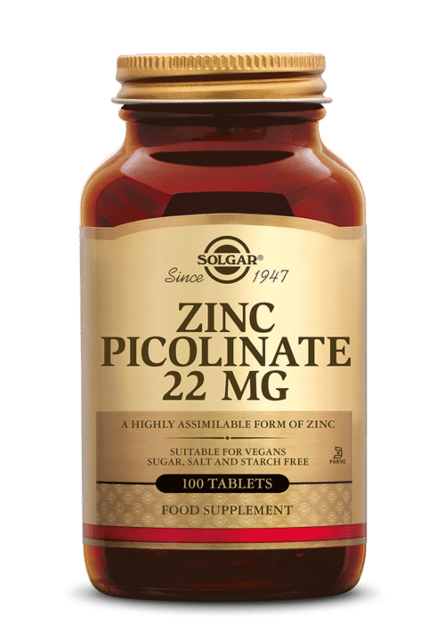 Zinc Picolinate 22 mg 100 tabletten Solgar