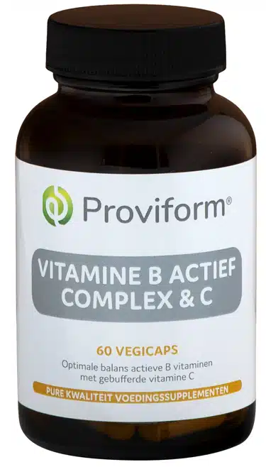 Vitamine B actief complex & C 60 vegi-caps Proviform