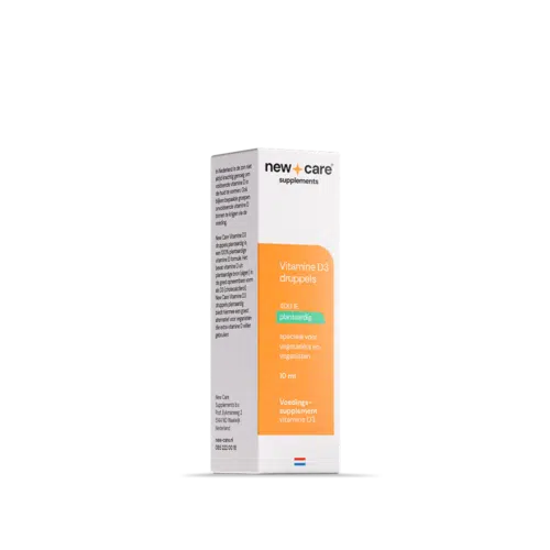 Vitamine D3 10mcg druppels plantaardig 25 ml New Care