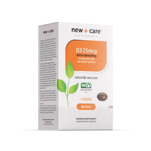 Vitamine D3 25mcg 100 capsules New Care