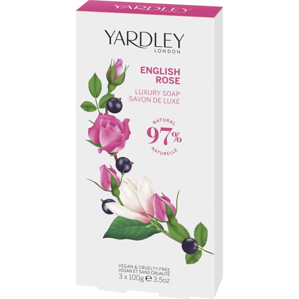 English Rose soap 3 X 100 gram Yardley