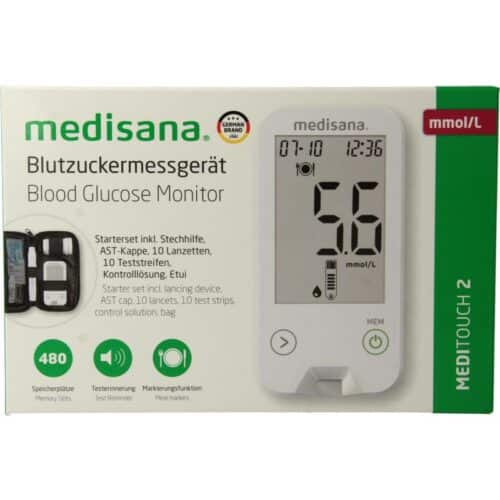 Meditouch 2 glucosemeter USB 1 stuks Medisana