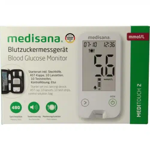 Meditouch 2 glucosemeter USB 1 stuks Medisana