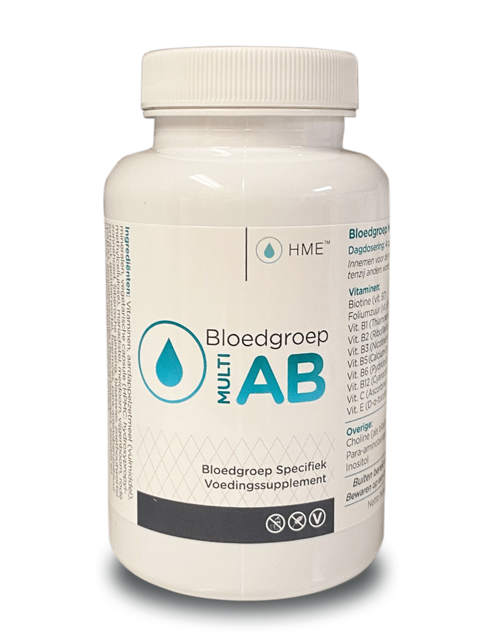 Bloedgroep multi AB 120 capsules HME