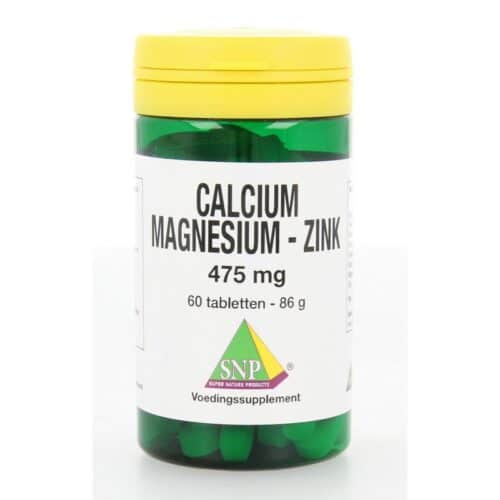 Calcium magnesium zink 475 mg 60 tabletten SNP
