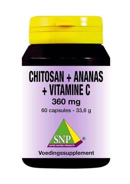 Chitosan ananas vitamine C 360 mg 60 capsules SNP