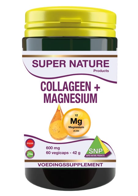 Collageen magnesium 600 mg puur 60 capsules SNP