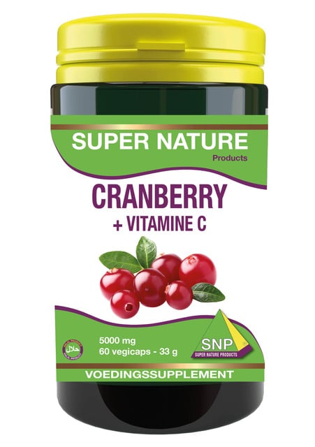 Cranberry vitamine C 5000 mg 60 capsules SNP