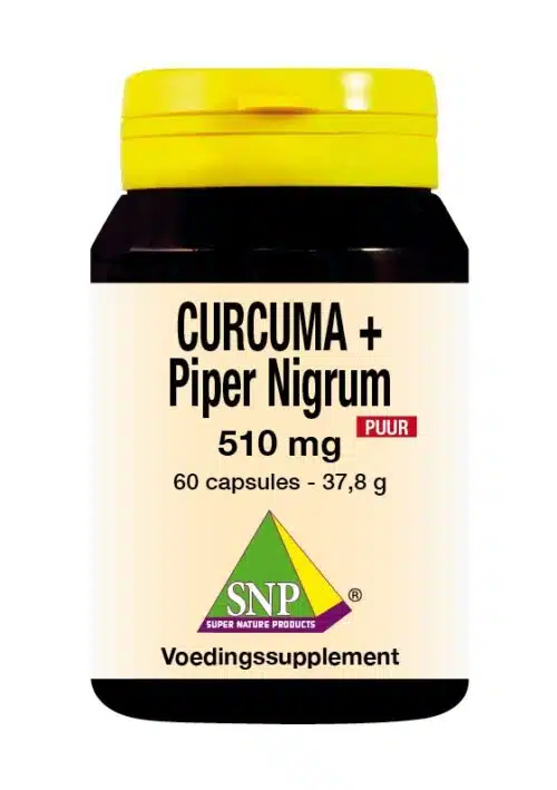 Curcuma & piper nigrum 510 mg puur 60 capsules SNP