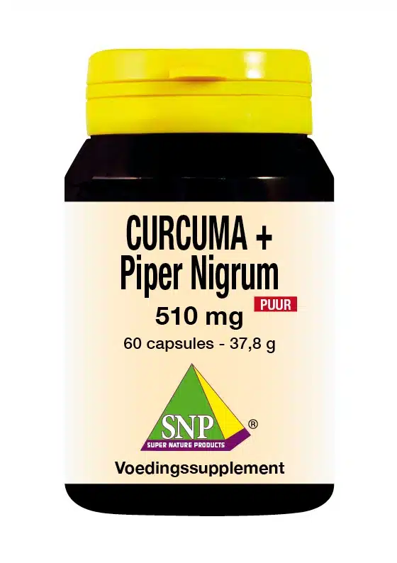 Curcuma & piper nigrum 510 mg puur 60 capsules SNP