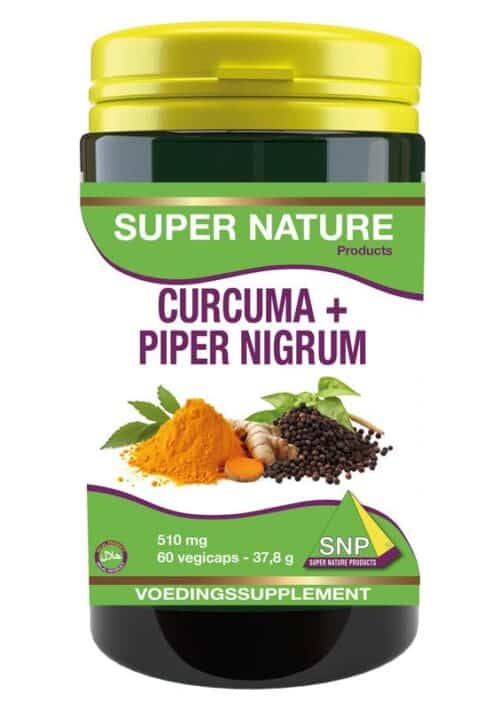 Curcuma & piper nigrum 510 mg puur 60 vegi-capsules SNP