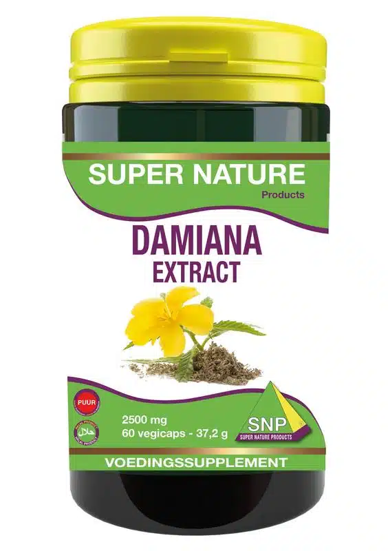 Damiana extract 2500 mg puur 60 capsules SNP