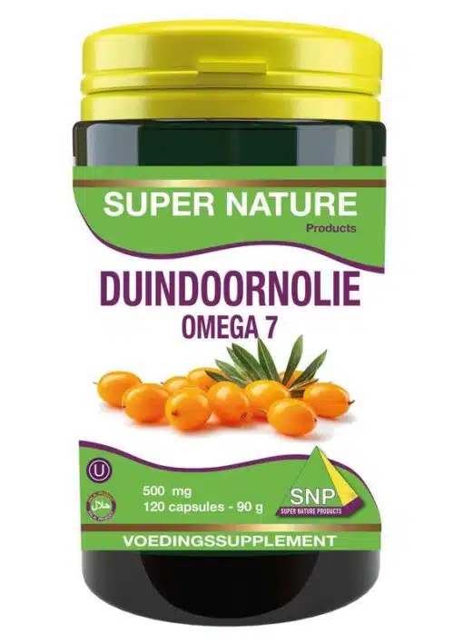 Duindoorn olie omega 7 500mg halal kosher 120 capsules SNP