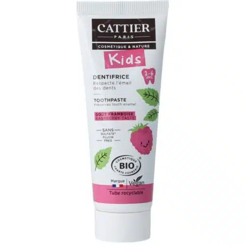 Tandpasta framboos 2-6 jaar 50 ml Cattier