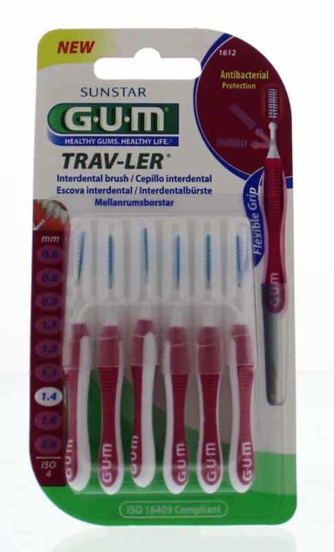 Trav-ler rager 1.4 mm (magenta) 6 stuks GUM