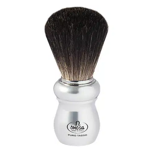 Scheerkwast das/buikdas Geanodiseerde aluminiumlegering Omega