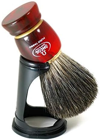 Scheerkwast zijdas Havana medium 33185 Omega