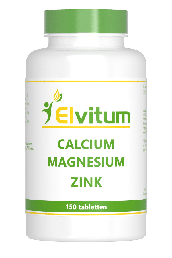 Calcium magnesium zink 150 tabletten Elvitaal/elvitum