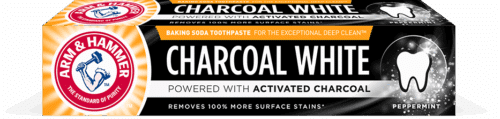 Charcoal White tandpasta 75 ml Arm & Hammer
