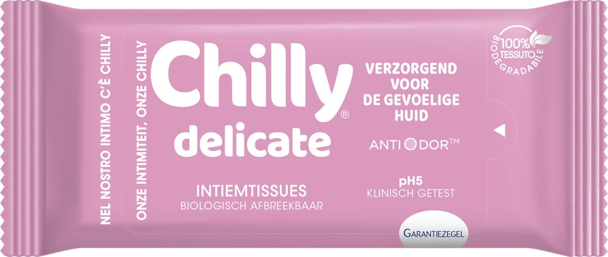 Chilly DELICAT intiemverzorging tissues 12 stuks