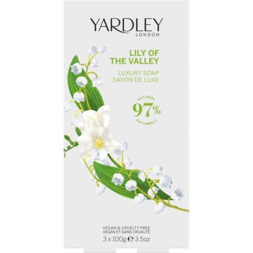 Lily of the Valley soap 3 x 100 gram Yardley