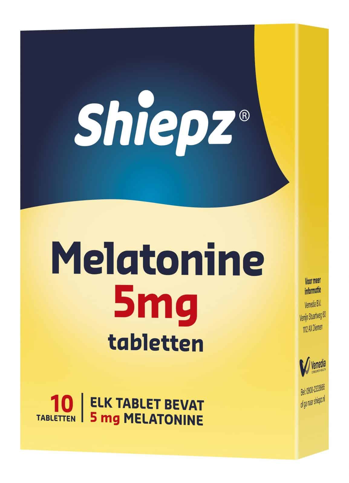 Melatonine 5 mg 10 tabletten Shiepz