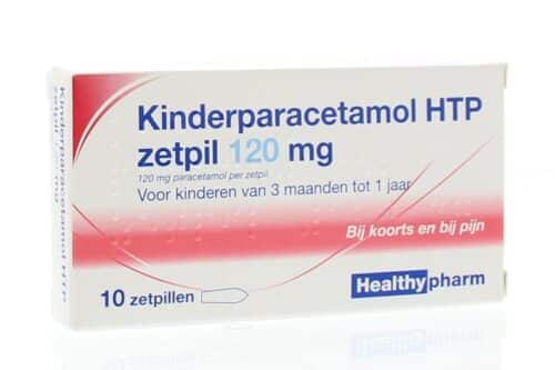 Paracetamol zetpil voor kinderen 120 mg 10 stuks Healthypharm